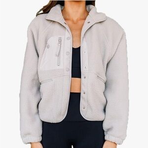 Cozy Gray Fleece Jacket